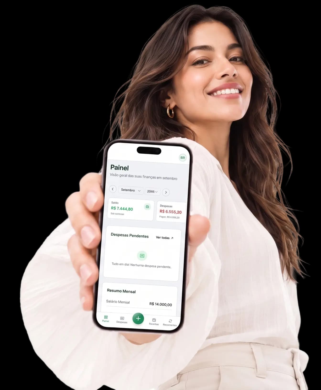 Girl holding a phone